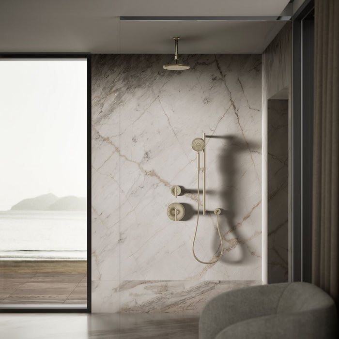 KOHLER K-26301 Statement Open Rain iconic single-function rainhead, 2.5 gpm, vibrant brushed bronze - view 2