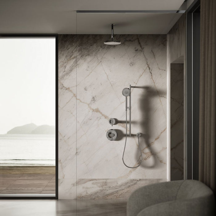 KOHLER K-26301 Statement Open Rain iconic single-function rainhead, 2.5 gpm, vibrant titanium - view 2