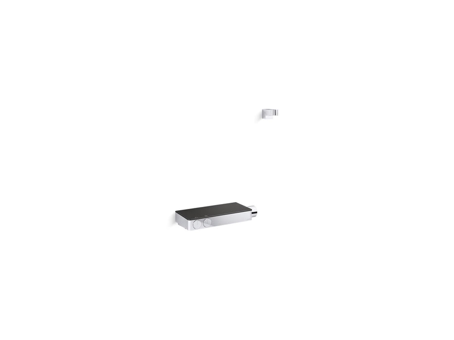 KOHLER K-26335-9 Anthem Two-way Exposed Thermostatic Valve and Control Panel with Integrated Handshower Holder, Polished Chro