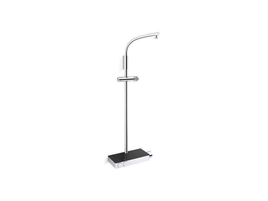 KOHLER K-26337-9 Anthem Two-way Exposed Thermostatic Valve with Shower Column for Rainhead and Handshower, Polished Chrome - 