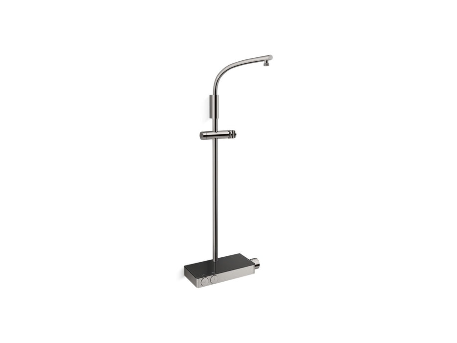 KOHLER K-26337-9 Anthem Two-way Exposed Thermostatic Valve with Shower Column for Rainhead and Handshower, Vibrant Titanium -