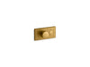 KOHLER K-26345-9 Anthem One-outlet recessed mechanical thermostatic valve control, vibrant brushed moderne brass