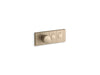KOHLER K-26346-9 Anthem Two-outlet recessed mechanical thermostatic valve control, vibrant brushed bronze