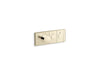 KOHLER K-26346-9 Anthem Two-outlet recessed mechanical thermostatic valve control, vibrant french gold