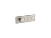 KOHLER K-26347-9 Anthem Three-outlet recessed mechanical thermostatic valve control, vibrant brushed nickel