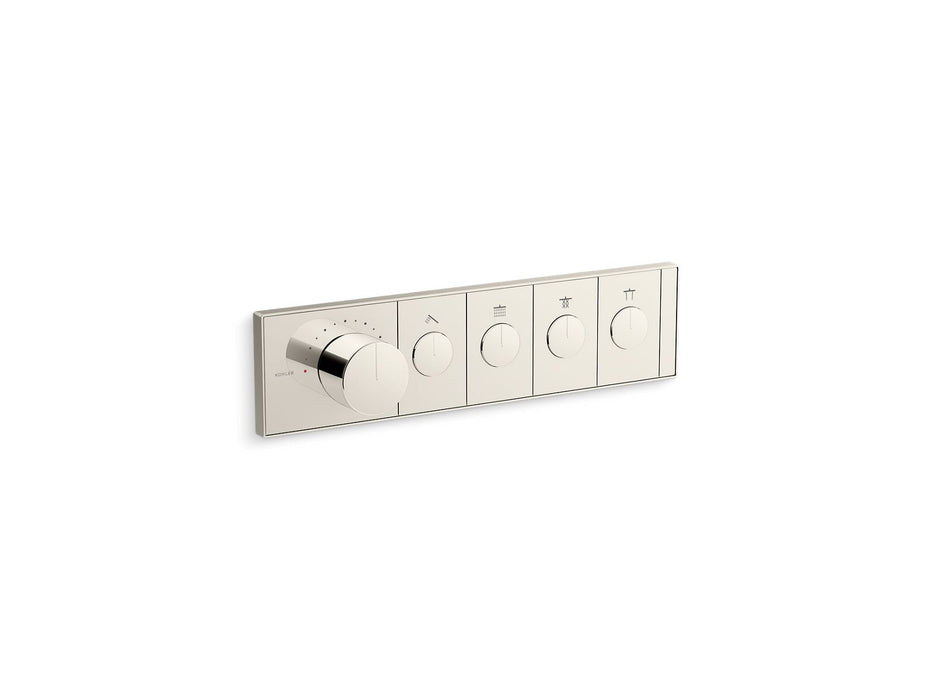 KOHLER K-26348-9 Anthem Four-outlet recessed mechanical thermostatic valve control