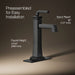 KOHLER K-26430-4 Riff Tall single-handle bathroom sink faucet, 1.2 gpm, matte black - view 3
