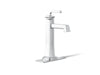 KOHLER K-26430-4 Riff Tall single-handle bathroom sink faucet, 1.2 gpm, polished chrome