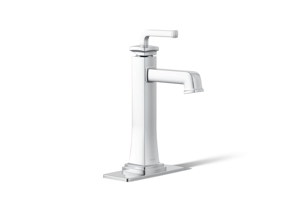 KOHLER K-26430-4K Riff Tall single-handle bathroom sink faucet, 1.0 gpm, polished chrome