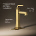 KOHLER K-26430-4K Riff Tall single-handle bathroom sink faucet, 1.0 gpm, vibrant brushed moderne brass - view 3