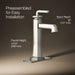 KOHLER K-26430-4N Riff Tall single-handle bathroom sink faucet, 0.5 gpm, vibrant polished nickel - view 3