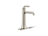 KOHLER K-26437-4 Tone Tall single-handle bathroom sink faucet, 1.2 gpm, vibrant brushed nickel