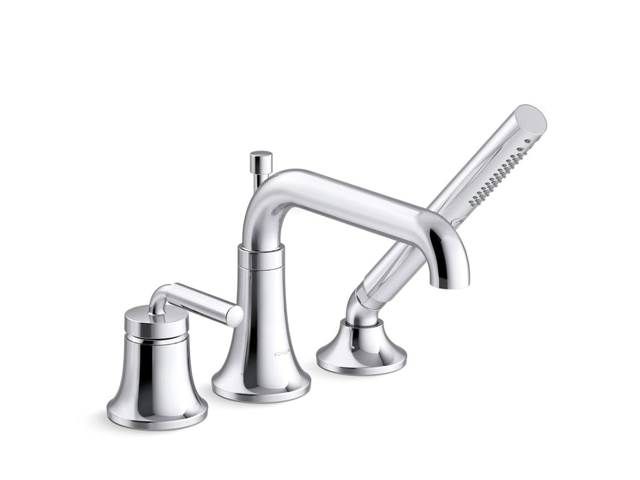 KOHLER K-26441-4 Tone Deck-mount bath faucet with handshower, polished chrome