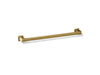 KOHLER K-26634 Honesty 24" towel bar, vibrant brushed moderne brass