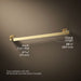 KOHLER K-26634 Honesty 24" towel bar, vibrant brushed moderne brass - view 4