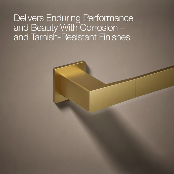 KOHLER K-26634 Honesty 24" towel bar, vibrant brushed moderne brass - view 5