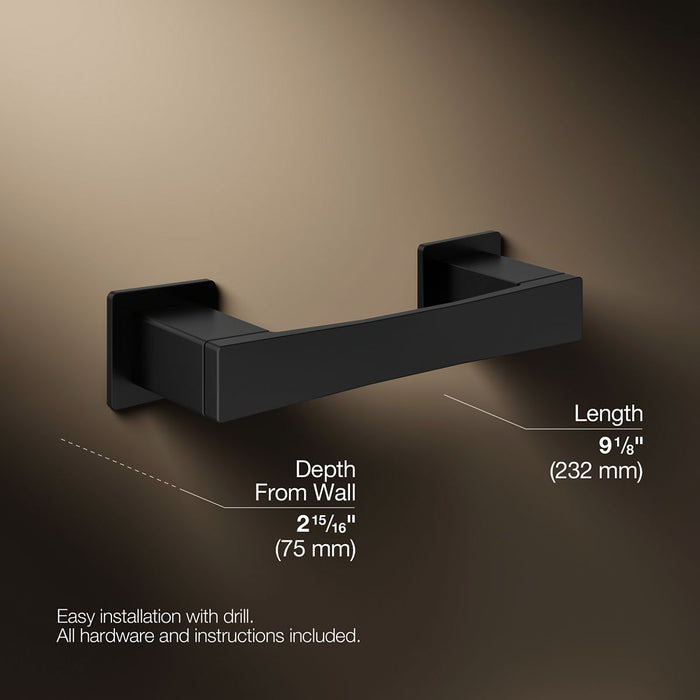 KOHLER K-26638 Honesty Pivoting toilet paper holder, matte black - view 5