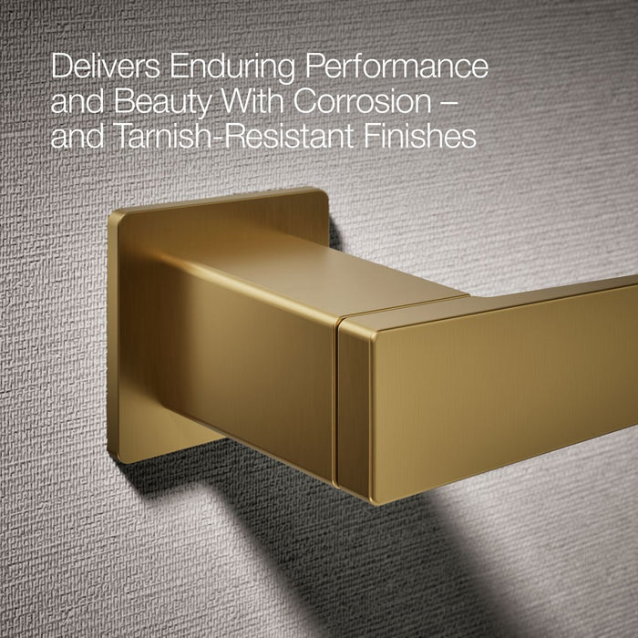 KOHLER K-26638 Honesty Pivoting toilet paper holder, vibrant brushed moderne brass - view 5