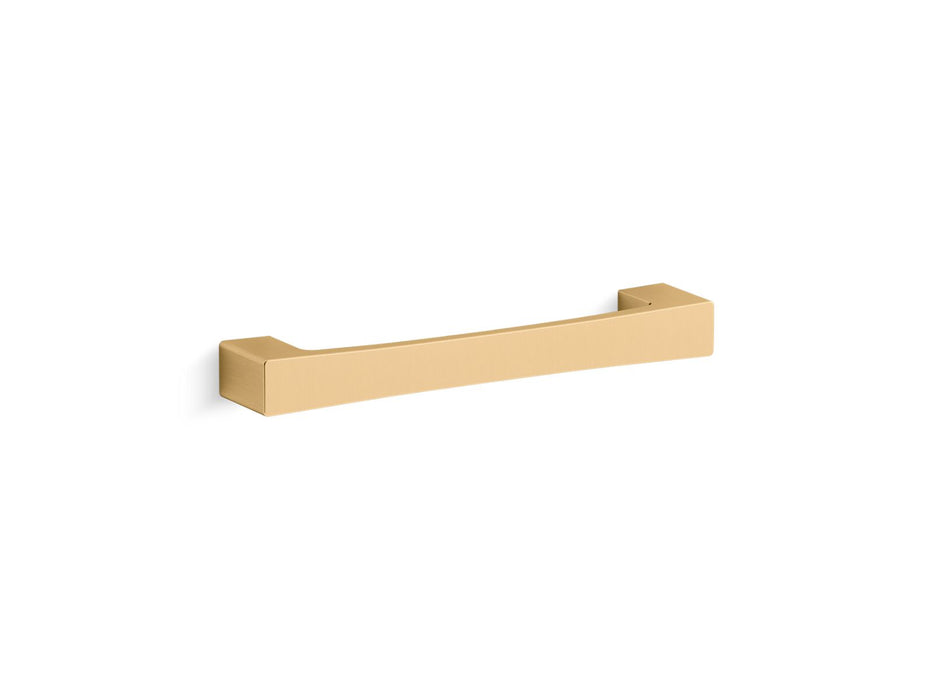 KOHLER K-26640 Honesty 5" cabinet pull, vibrant brushed moderne brass