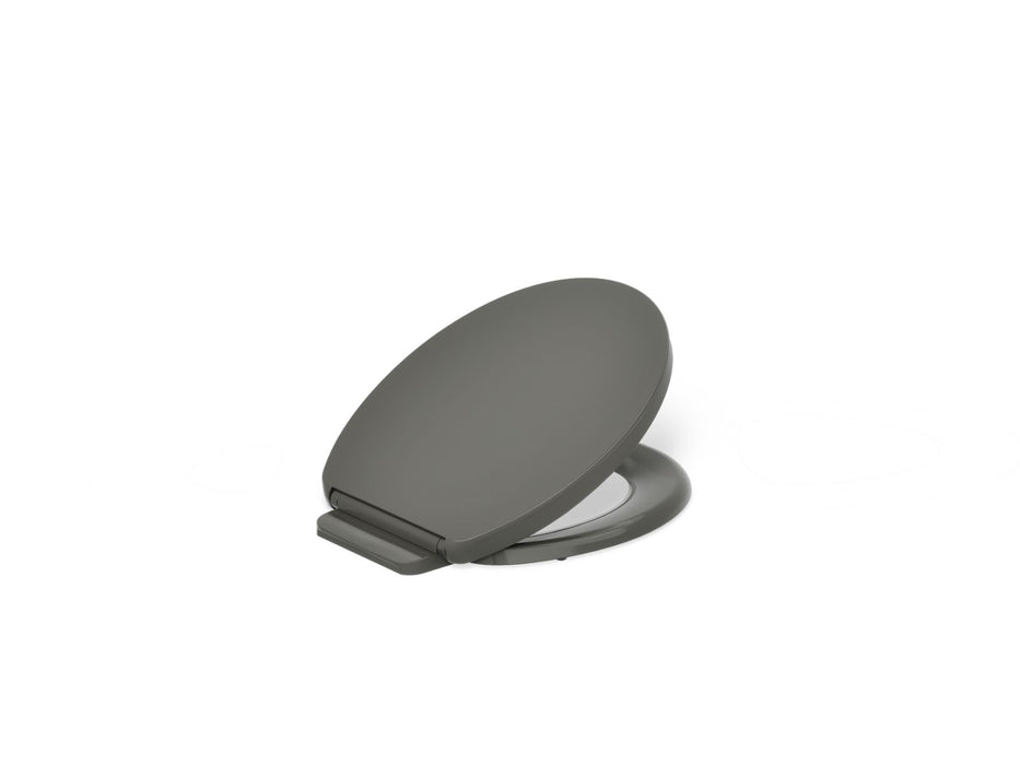 KOHLER K-26802 Impro ReadyLatch Quiet-Close round-front toilet seat, thunder grey
