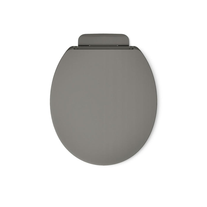KOHLER K-26802 Impro ReadyLatch Quiet-Close round-front toilet seat, thunder grey - view 2
