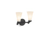 KOHLER K-26847-SC02 Simplice Two-light sconce, matte black - view 3