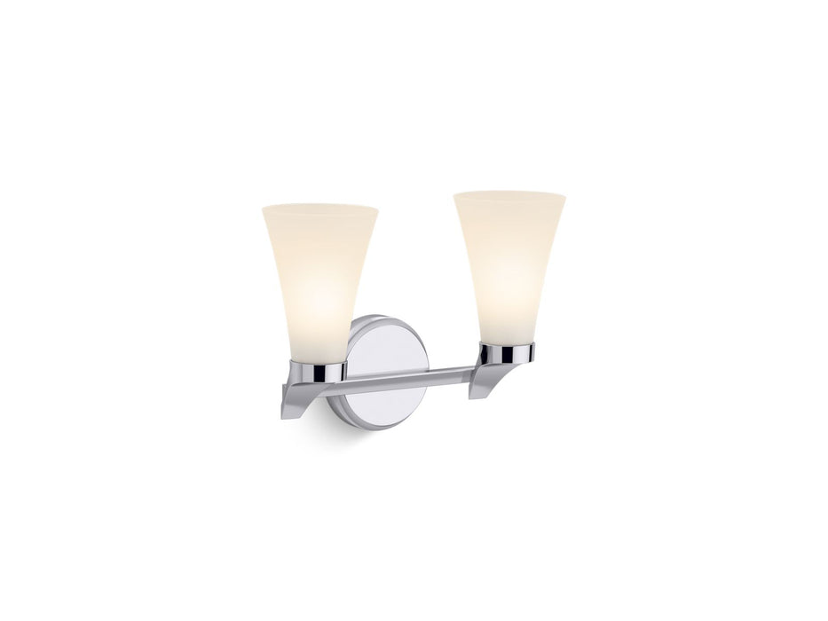 KOHLER K-26847-SC02 Simplice Two-light sconce, polished chrome - view 3
