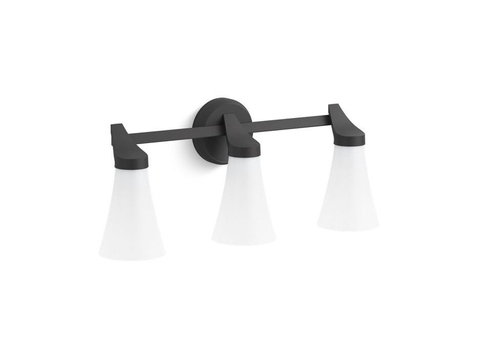 KOHLER K-26848-SC03 Simplice Three-light sconce, matte black - view 2