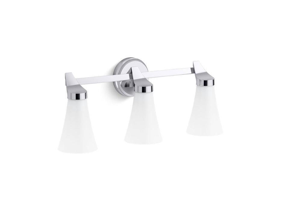 KOHLER K-26848-SC03 Simplice Three-light sconce, polished chrome - view 2