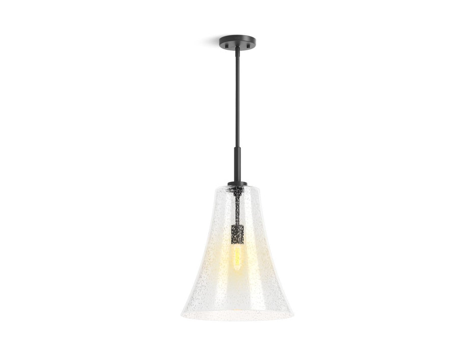 KOHLER K-26851-PE01 Simplice 14" pendant, matte black - view 2
