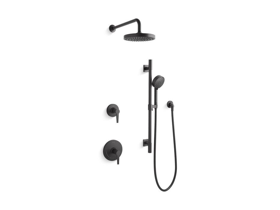 KOHLER K-26914-Y Awaken Showering kit, 2.5 gpm, matte black