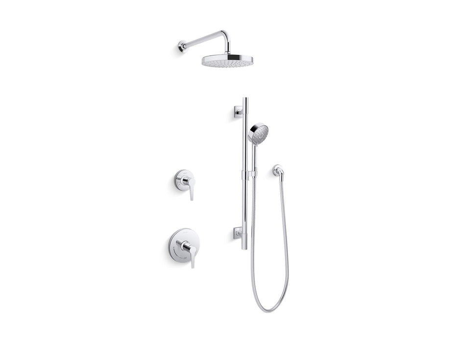 KOHLER K-26914-Y Awaken Showering kit, 2.5 gpm, polished chrome