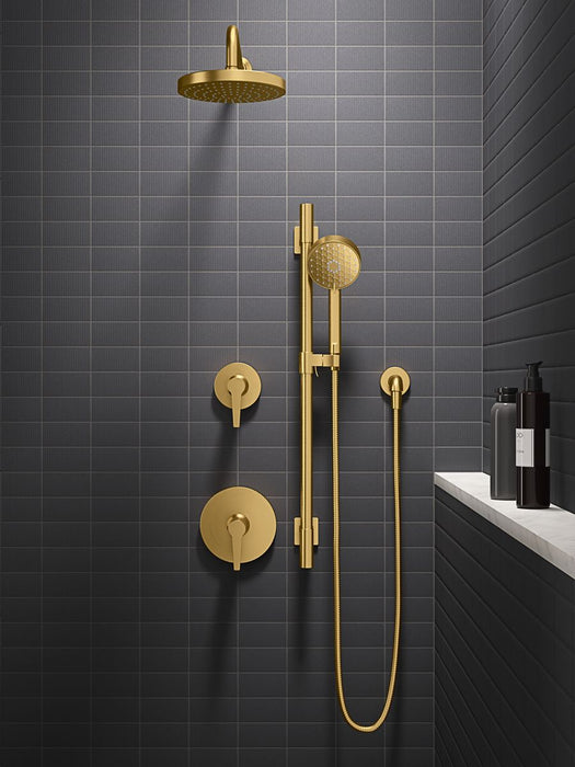 KOHLER K-26914-Y Awaken Showering kit, 2.5 gpm, vibrant brushed moderne brass - view 2