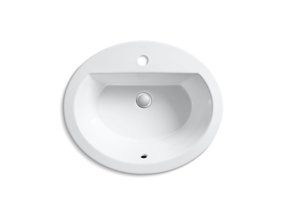 KOHLER K-2699-1 Bryant 20-1/4" oval drop-in bathroom sink