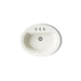 KOHLER K-2699-4 Bryant 20-1/4" oval drop-in bathroom sink, biscuit - view 2