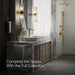 KOHLER K-27003-4N Occasion Tall single-handle bathroom sink faucet, 0.5 gpm, vibrant brushed moderne brass - view 4