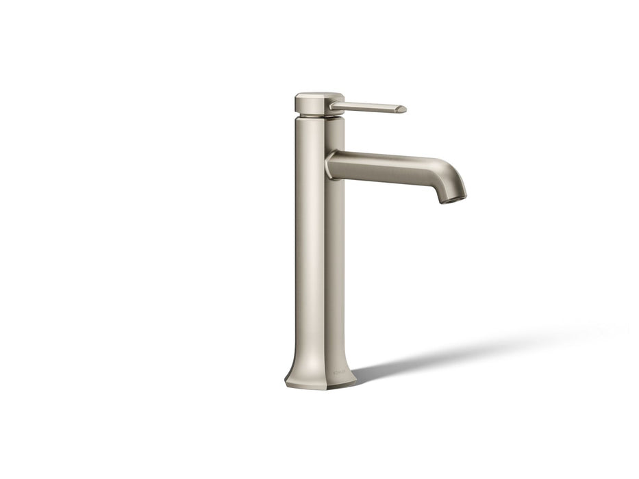KOHLER K-27003-4N Occasion Tall single-handle bathroom sink faucet, 0.5 gpm, vibrant brushed nickel