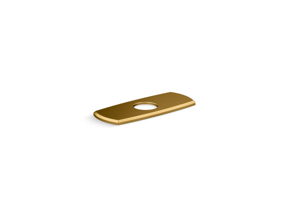 KOHLER K-27007 Occasion Escutcheon plate, vibrant brushed moderne brass