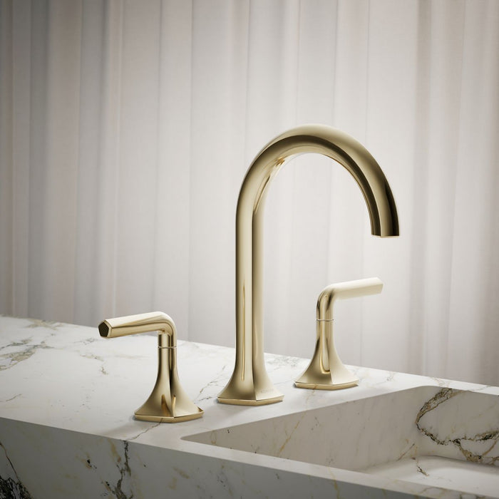 KOHLER K-27008 Occasion Bathroom sink faucet spout with Cane design, 1.2 gpm, vibrant french gold - view 4