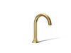 KOHLER K-27008-K Occasion Bathroom sink faucet spout with Cane design, 1.0 gpm, vibrant brushed moderne brass
