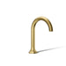 KOHLER K-27008-K Occasion Bathroom sink faucet spout with Cane design, 1.0 gpm, vibrant brushed moderne brass - view 5