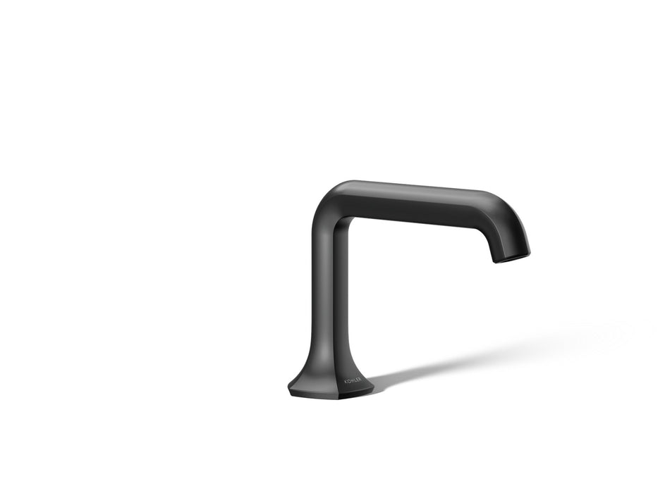 KOHLER K-27009-K Occasion Bathroom sink faucet spout with Straight design, 1.0 gpm, matte black