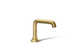 KOHLER K-27009-K Occasion Bathroom sink faucet spout with Straight design, 1.0 gpm, vibrant brushed moderne brass