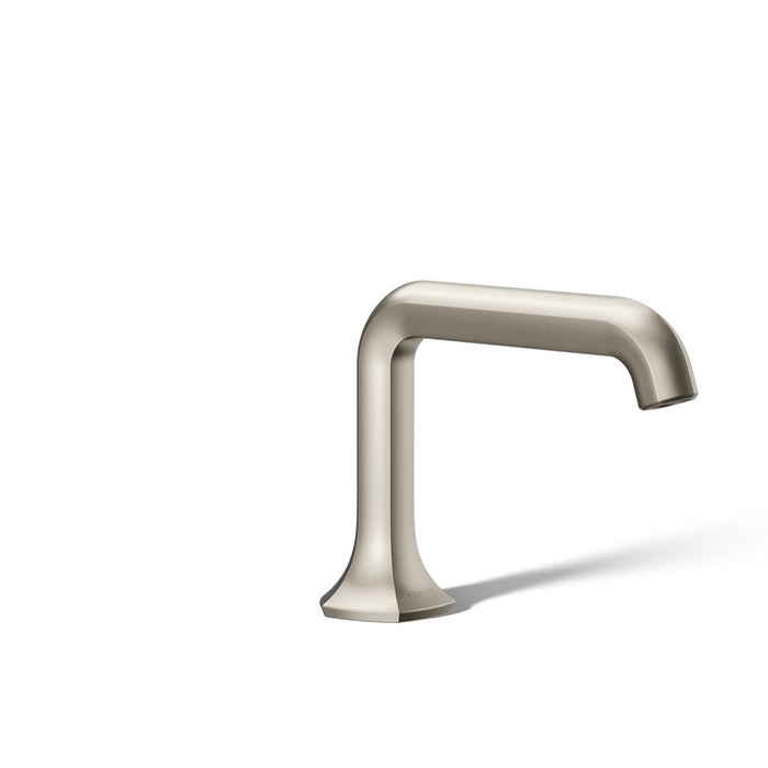 KOHLER K-27009-K Occasion Bathroom sink faucet spout with Straight design, 1.0 gpm, vibrant brushed nickel - view 5