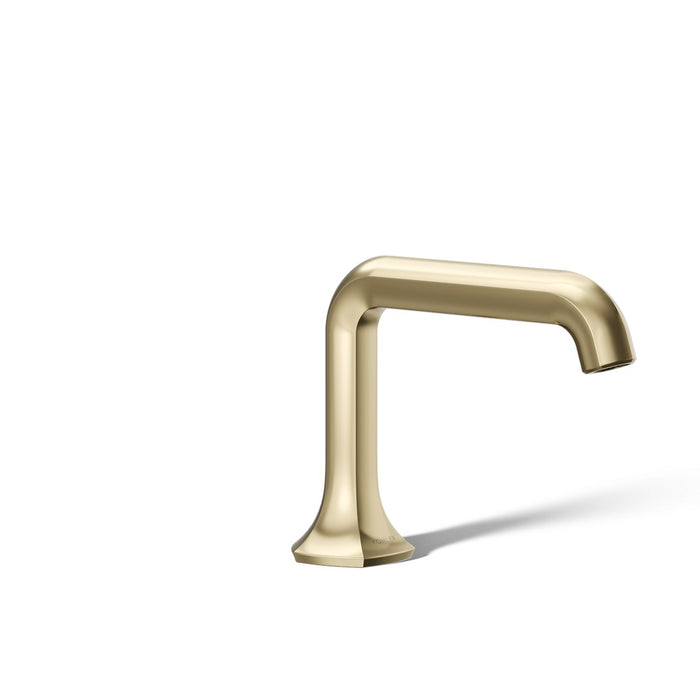 KOHLER K-27009-K Occasion Bathroom sink faucet spout with Straight design, 1.0 gpm, vibrant french gold - view 5