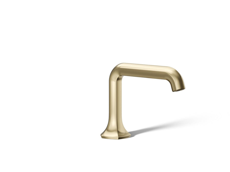 KOHLER K-27009-N Occasion Bathroom sink faucet spout with Straight design, 0.5 gpm, vibrant french gold