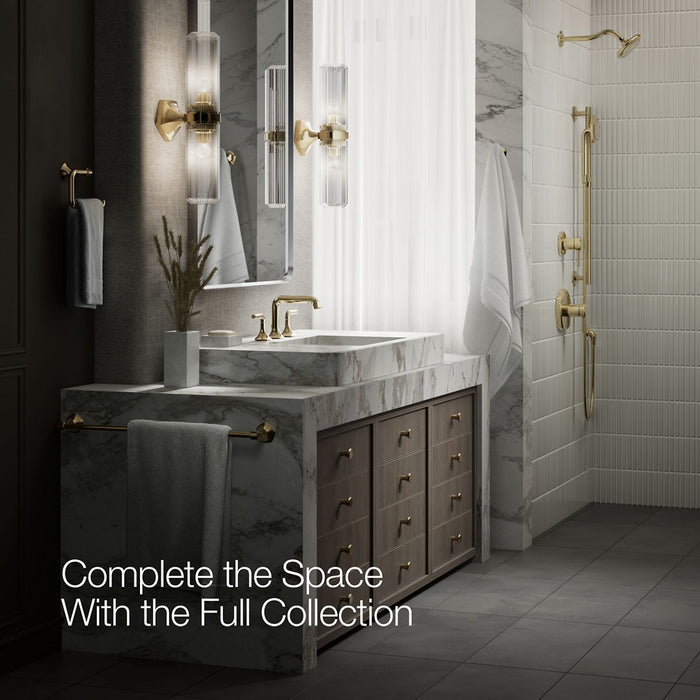KOHLER K-27009-N Occasion Bathroom sink faucet spout with Straight design, 0.5 gpm, vibrant french gold - view 4