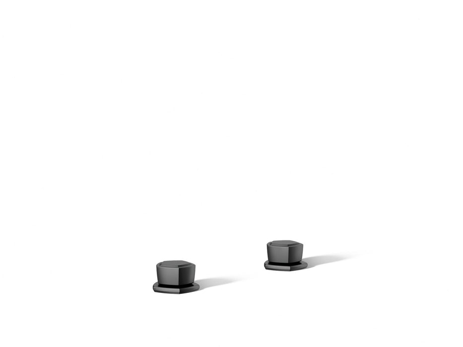 KOHLER K-27010-9 Occasion Knob bathroom sink faucet handles, matte black