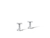 KOHLER K-27018-3 Occasion Deck-mount bath faucet handles with Cross design, polished chrome