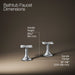KOHLER K-27018-3 Occasion Deck-mount bath faucet handles with Cross design, polished chrome - view 2